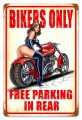 Vintage-Retro Free Parking Metal-Tin Sign LARGE