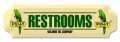 Vintage-Retro Polly Gas Restrooms Door Push