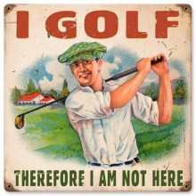 Vintage-Retro I Golf Metal-Tin Sign