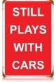 Vintage-Retro Plays with Cars Metal-Tin Sign