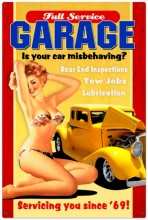 Vintage-Retro Full Service Garage Metal-Tin Sign LARGE