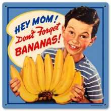 Vintage-Retro Bananas Metal-Tin Sign