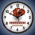 Vintage-Retro  Hancock Gas Lighted Wall Clock