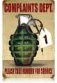 Vintage-Retro Complaints Dept. Metal-Tin Sign