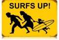 Vintage-Retro Running Family Surf Metal-Tin Sign