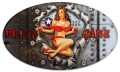 Vintage-Retro Plane Jane Oval Metal-Tin Sign