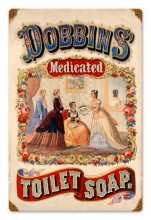 Vintage-Retro Dobbins Medicated Soap Metal-Tin Sign