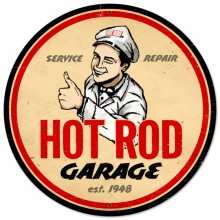 Vintage-Retro Hot Rod Magazine Garage Metal-Tin Sign