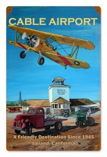 Vintage-Retro Cable Airport Metal-Tin Sign