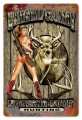 Vintage-Retro Nothing Butt Hunting Metal-Tin Sign