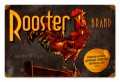 Vintage-Retro Rooster Brand Tin-Metal Sign