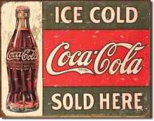 Vintage COKE - 1916 Ice Cold Tin Sign