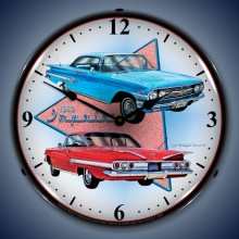 Vintage-Retro  1960 Impala Lighted Wall Clock