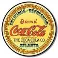 Vintage COKE - Round Keg Label Tin Sign