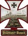 Vintage-Retro Bismarck Iron Cross Metal-Tin Sign