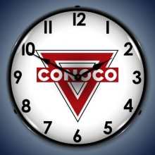 Vintage-Retro  Conoco Lighted Wall Clock