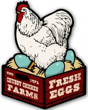 Vintage-Retro Chicken Fresh Eggs Metal-Tin Sign