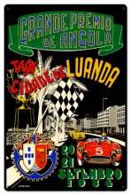 Vintage Angola Grand Prix 24 x 16 inches Tin Sign