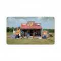 Vintage Gas Station Tin Sign 14 x 8 Inches