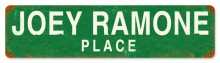 Vintage-Retro Joey Ramone Place Metal-Tin Sign