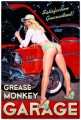 Vintage-Retro Grease Monkey Metal-Tin Sign