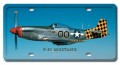 Vintage-Retro P-51 Mustang License Plate