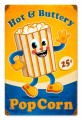 Vintage-Retro Popcorn Man Metal-Tin Sign