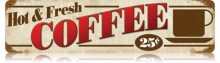 Vintage-Retro Coffee Metal-Tin Sign V239