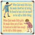 Vintage-Retro God Made Metal-Tin Sign