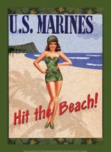 US Marines Tin Sign