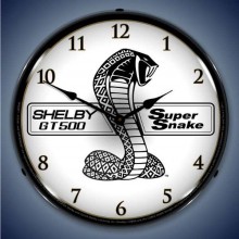 Vintage-Retro  Shelby Super Snake Lighted Wall Clock