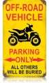Vintage-Retro Off Road Parking Vintage-Retro Metal-Tin Sign