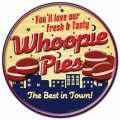 Retro Whoopie Pies Tin Sign 14 x 14  Inches