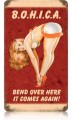 Vintage-Retro BOHICA Metal-Tin Sign
