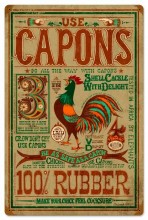Retro Use Capons Tin Sign