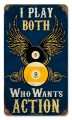 Vintage-Retro I Play Both Metal-Tin Sign
