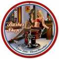 Vintage-Retro Barber Shop 14 x 14 inches Metal-Tin Sign