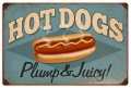 Vintage-Retro Hot Dogs Metal-Tin Sign 1
