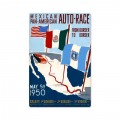 Retro Mexican Auto Race Metal Sign  12 x 18 Inches