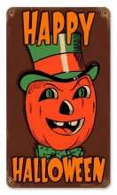 Vintage-Retro Halloween Pumpkin Metal-Tin Sign