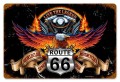 Vintage-Retro Route 66 Eagle Metal-Tin Sign