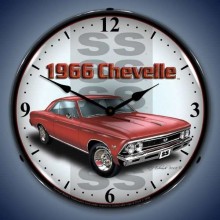 Vintage-Retro  1966 SS Chevelle Lighted Wall Clock