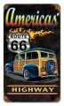 Vintage-Retro America Highway Metal-Tin Sign