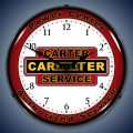 Vintage-Retro  Carter Carb Lighted Wall Clock