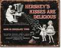 Retro Hershey's Kisses are Delicious Metal Sign