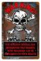 Vintage-Retro Warning Truckers Metal-Tin Sign