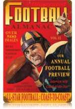 Vintage-Retro Football Almanac Metal-Tin Sign