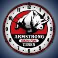 Vintage-Retro  Armstrong Tire Lighted Wall Clock