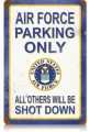 Vintage-Retro Air Force Parking Metal-Tin Sign