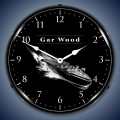 Vintage-Retro  Gar Wood Lighted Wall Clock
